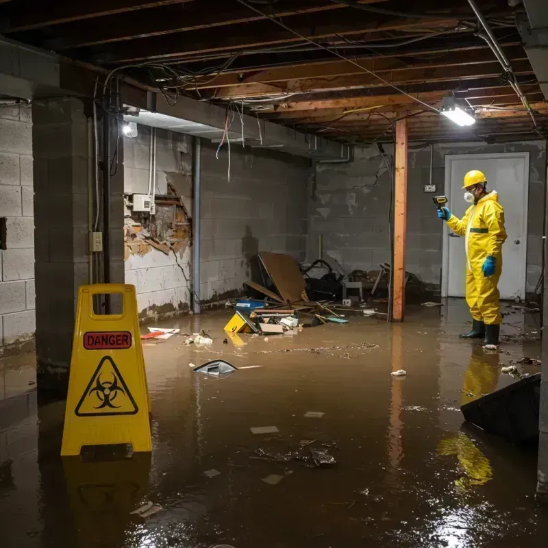 Flooded Basement Electrical Hazard in Redwood County, MN Property